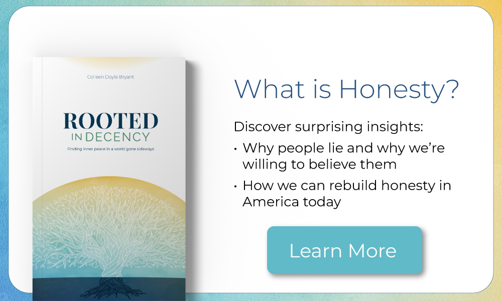 Rooted in Decency book on defining your moral compass and core values, like honesty