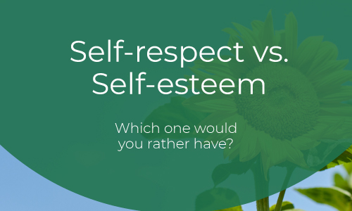 Resource on self-respect including definition and examples
