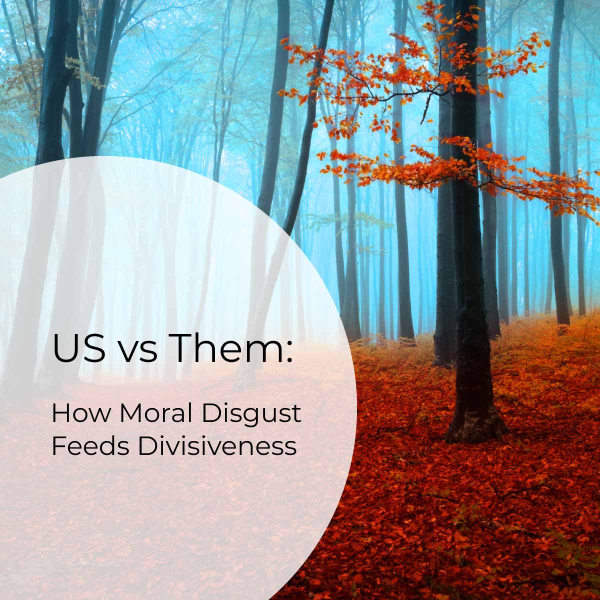 Us vs them- moral disgust in politics of divisiveness