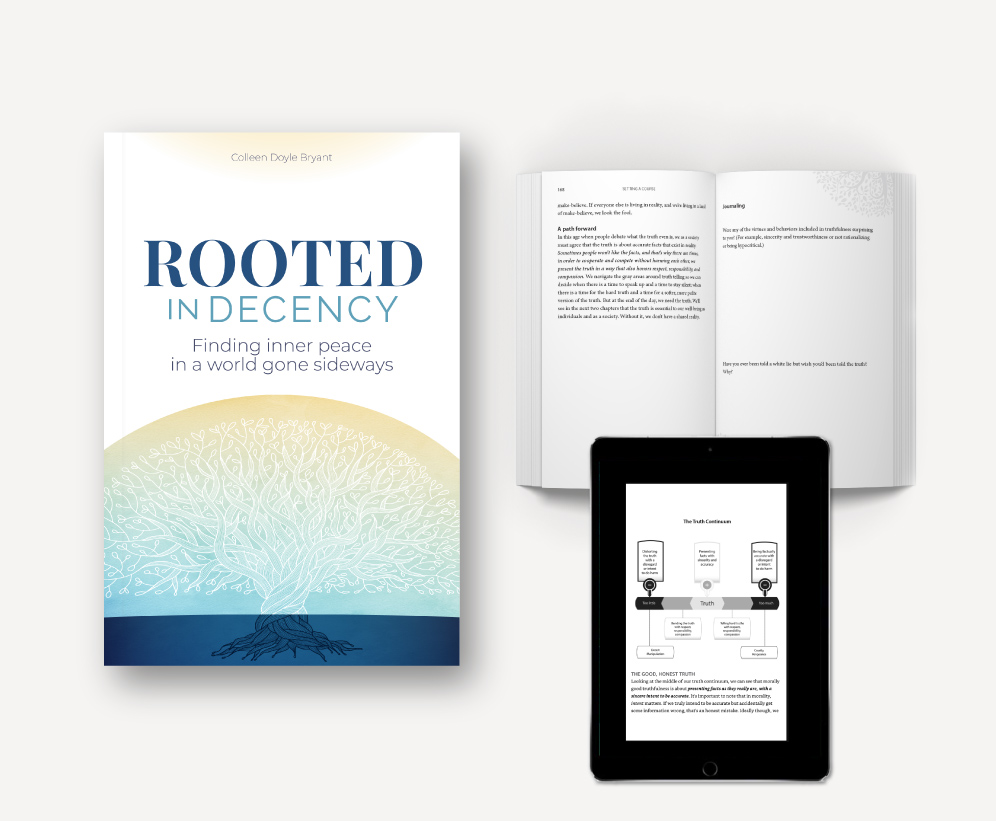 Rooted in Decency Book cover and interior